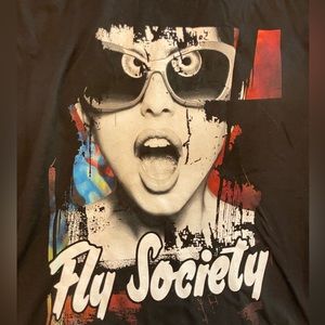 Fly Society black T-shirt. Size XL. NWT